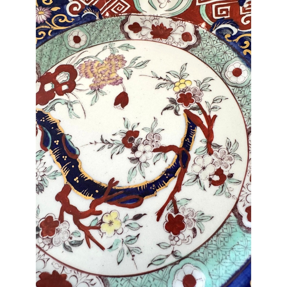 Masons Antique Ironstone China Plate England Imari Floral Gold Scalloped 10.25in - Picture 8 of 15